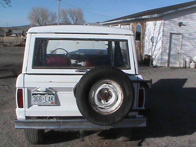 1966 White Ford Bronco Two Door