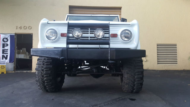 1966 White Ford Bronco SUV