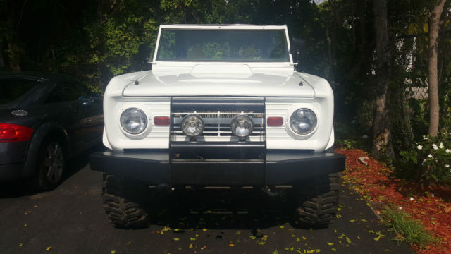 1966 White Ford Bronco SUV