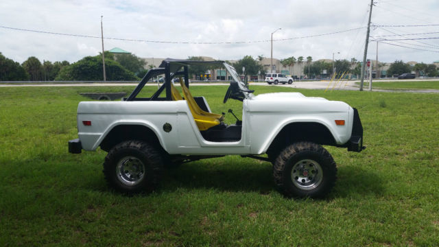 1966 White Ford Bronco SUV