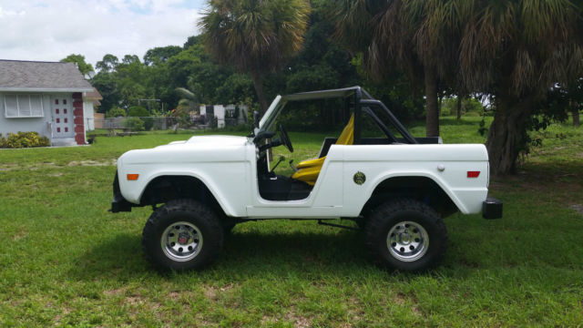 1966 White Ford Bronco SUV