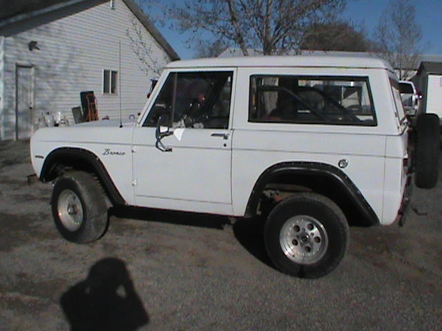 1966 White Ford Bronco Two Door