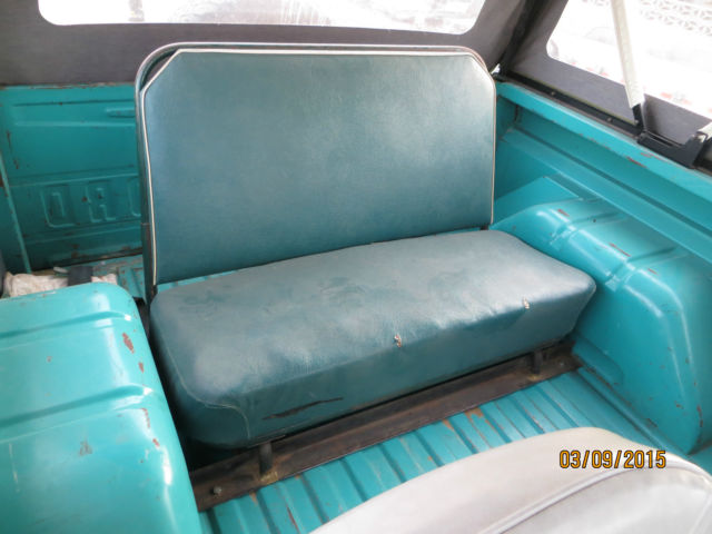 1966 Blue Ford Bronco Convertible