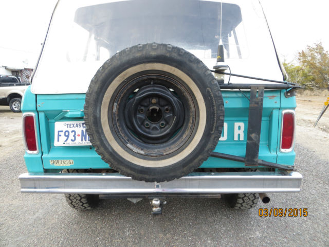 1966 Blue Ford Bronco Convertible