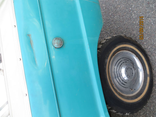 1966 Blue Ford Bronco Convertible
