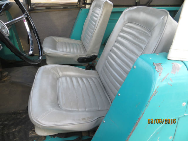 1966 Blue Ford Bronco Convertible