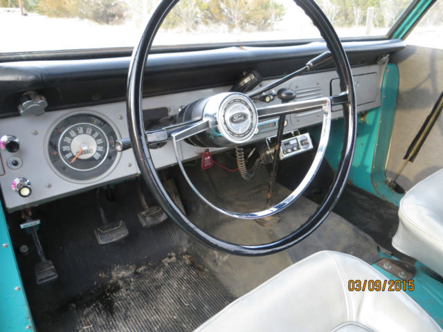 1966 Blue Ford Bronco Convertible