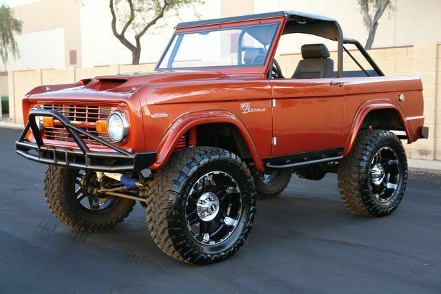 1966 Orange Ford Bronco --