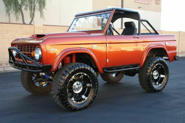 1966 Orange Ford Bronco --