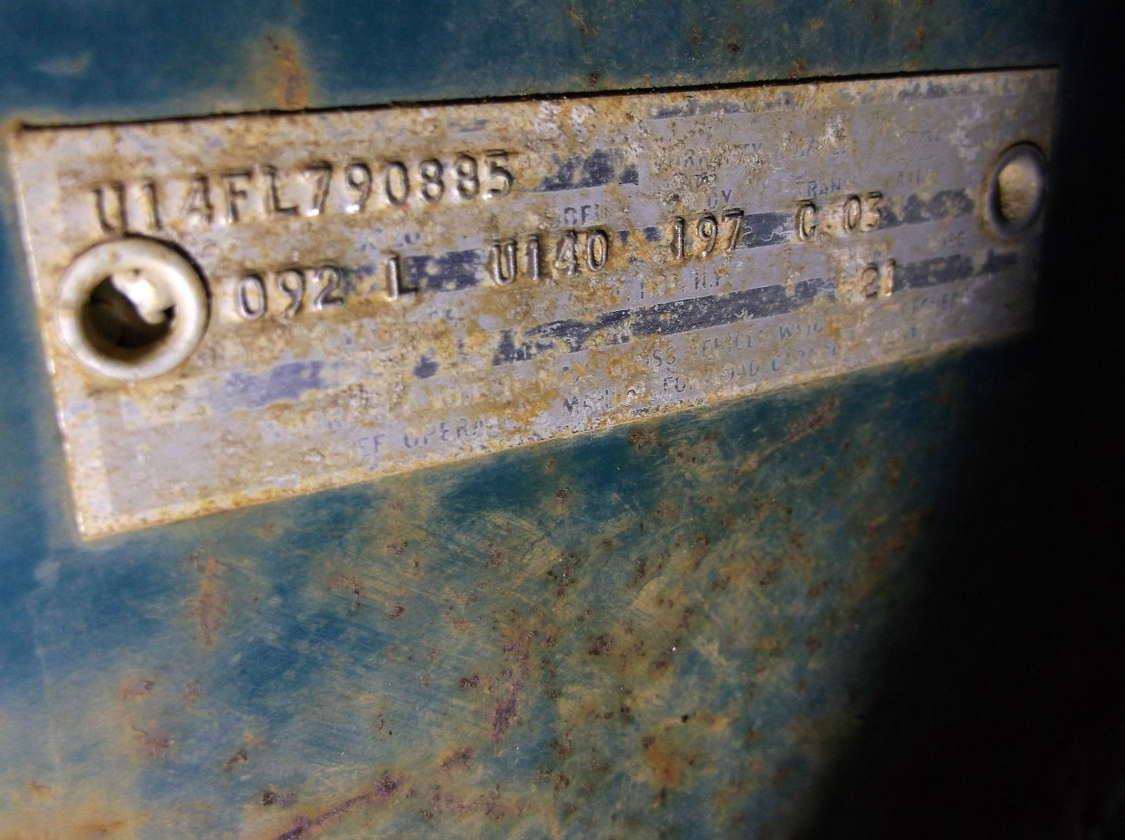 1966 Green Ford Bronco 1/2 cab pick-up model