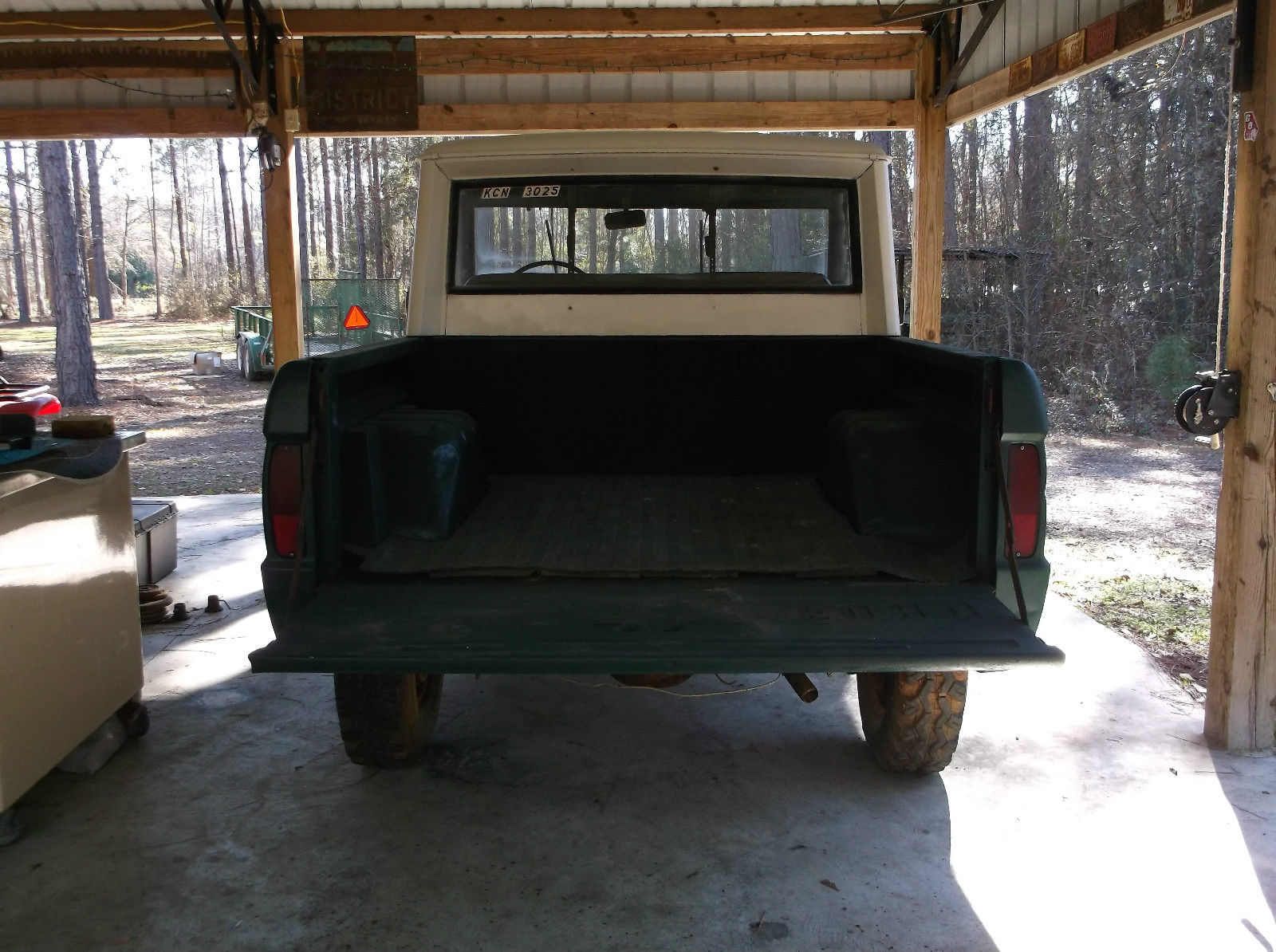 1966 Green Ford Bronco 1/2 cab pick-up model