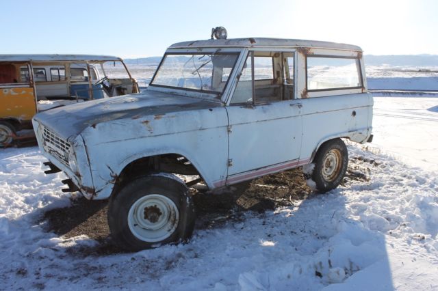 1966 Blue Ford Bronco SUV