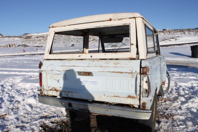 1966 Blue Ford Bronco SUV