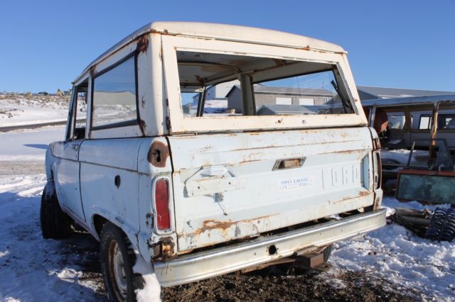 1966 Blue Ford Bronco SUV