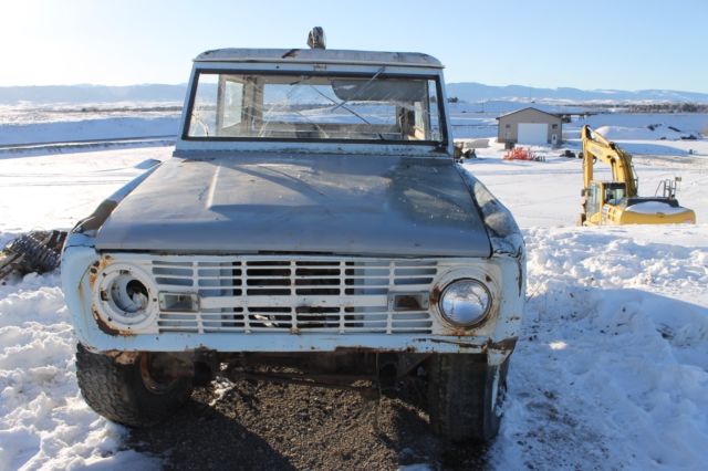 1966 Blue Ford Bronco SUV