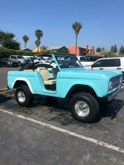 1966 Blue Ford Bronco Open Body (Roadster