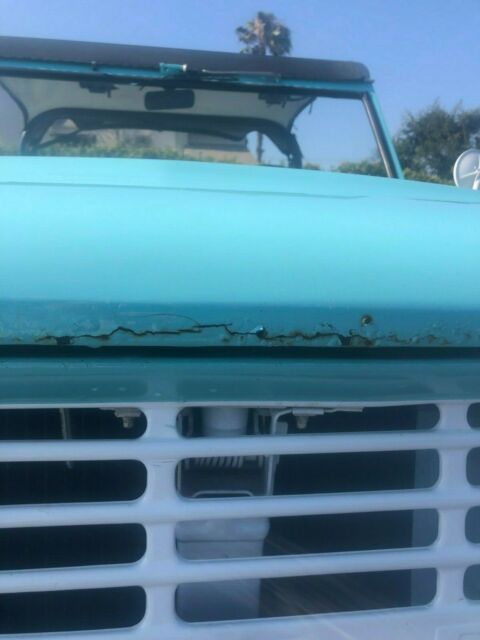 1966 Blue Ford Bronco Open Body (Roadster