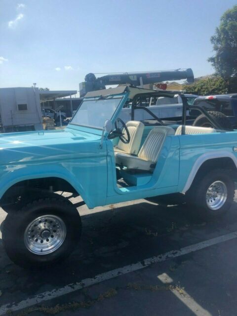 1966 Blue Ford Bronco Open Body (Roadster