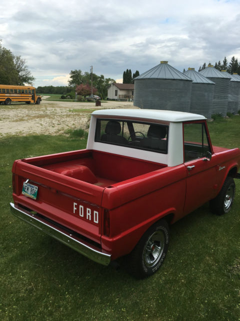 1966 Red Ford Bronco