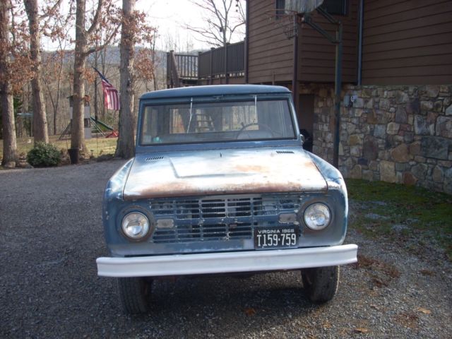 1966 Blue Ford Bronco