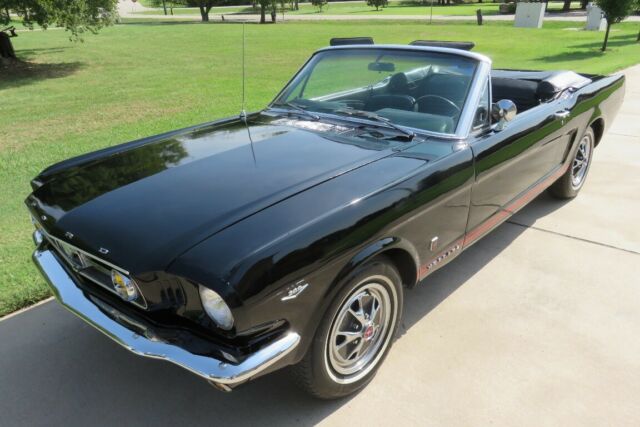 1966 Black w/ Red GT Stripe Ford Mustang Convertible