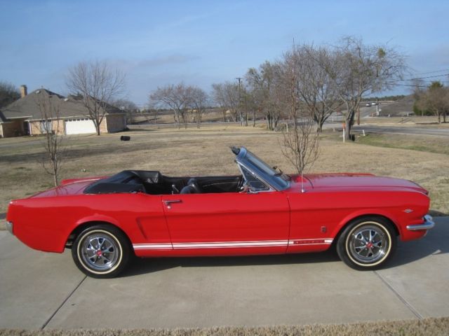 1966 Red Ford Mustang Convertible