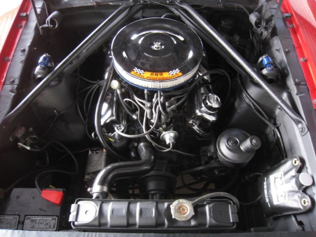 1966 Red Ford Mustang Convertible