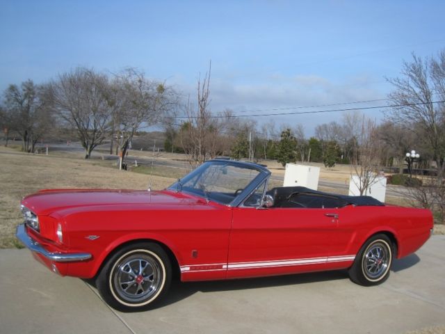 1966 Red Ford Mustang Convertible
