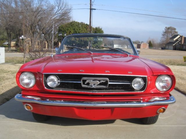 1966 Red Ford Mustang Convertible