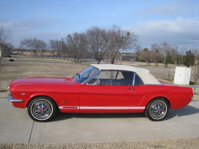 1966 Red Ford Mustang Convertible