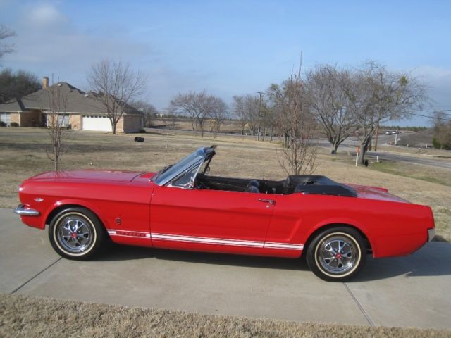 1966 Red Ford Mustang Convertible