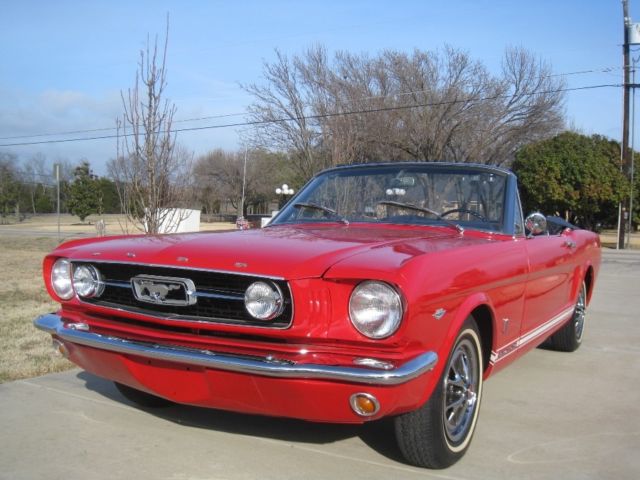 1966 Red Ford Mustang Convertible