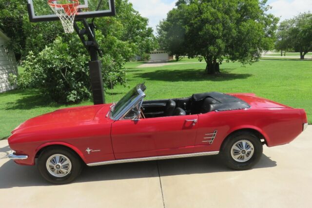 1966 Red Ford Mustang Convertible