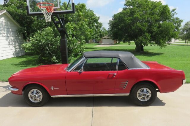 1966 Red Ford Mustang Convertible
