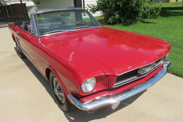 1966 Red Ford Mustang Convertible