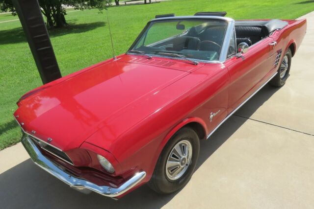 1966 Red Ford Mustang Convertible