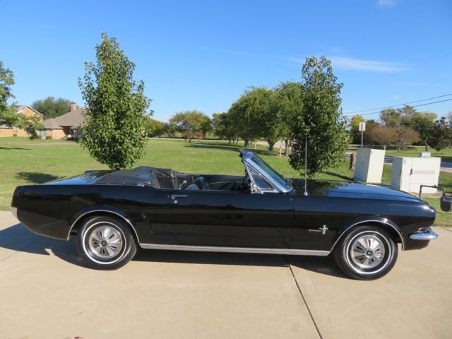 1966 Black Ford Mustang Convertible