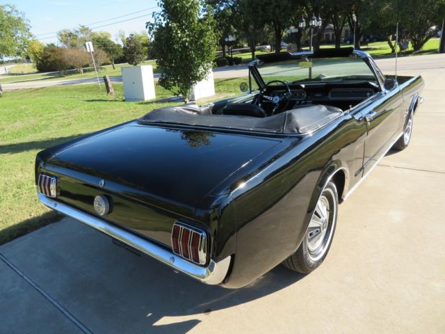 1966 Black Ford Mustang Convertible