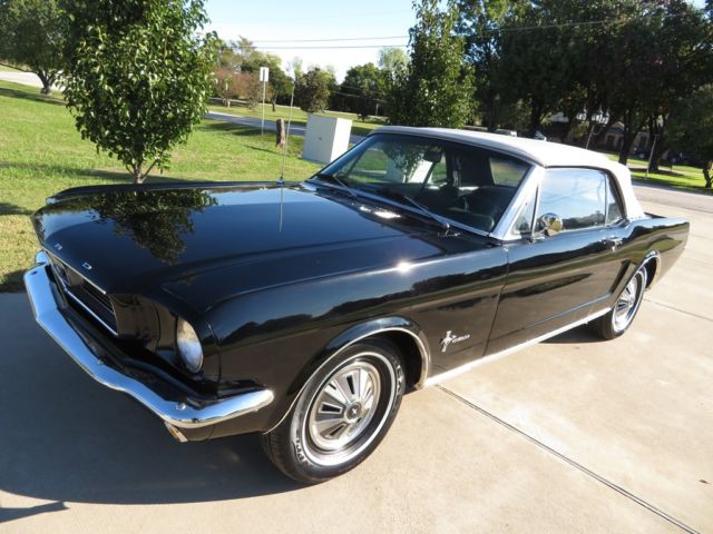1966 Black Ford Mustang Convertible