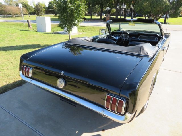1966 Black Ford Mustang Convertible