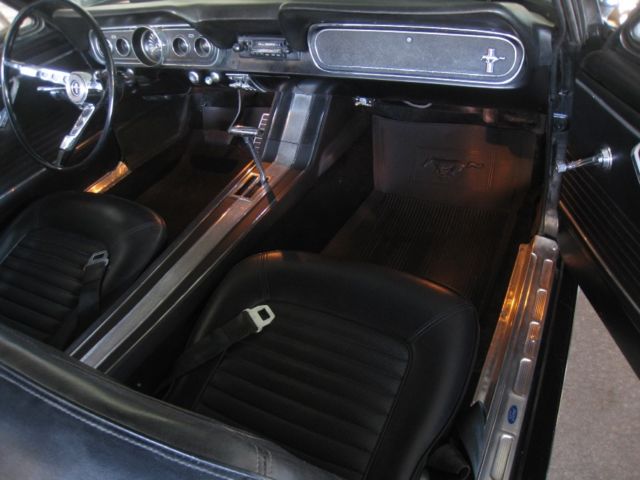 1966 Black Ford Mustang Convertible