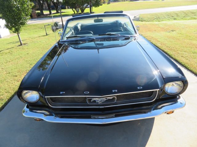 1966 Black Ford Mustang Convertible