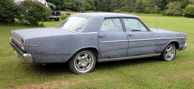 1966 black primer Ford Custom 500 Sedan