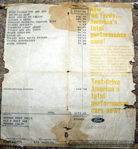 1966 black primer Ford Custom 500 Sedan