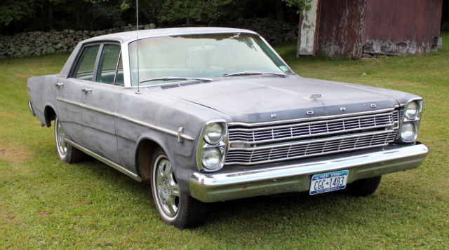 1966 black primer Ford Custom 500 Sedan