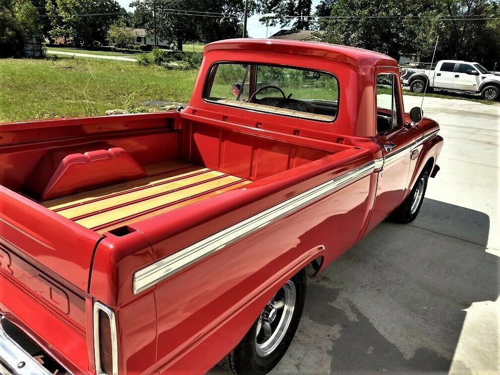 1966 Red Ford F-100 Standard Cab Pickup