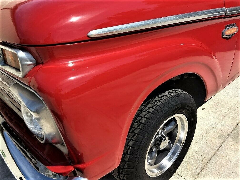1966 Red Ford F-100 Standard Cab Pickup