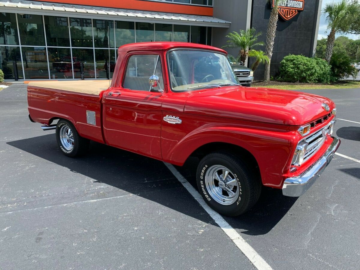 1966 Red Ford F-100