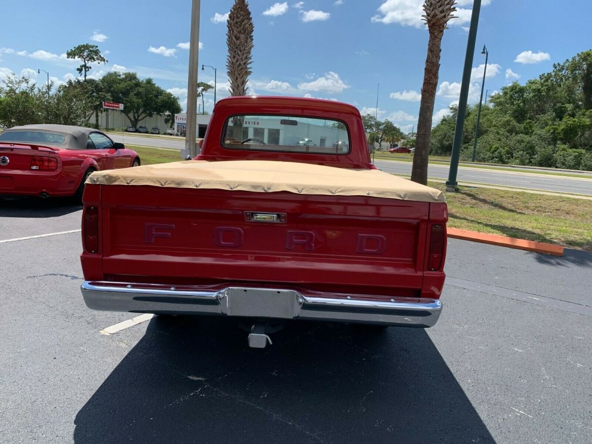 1966 Red Ford F-100