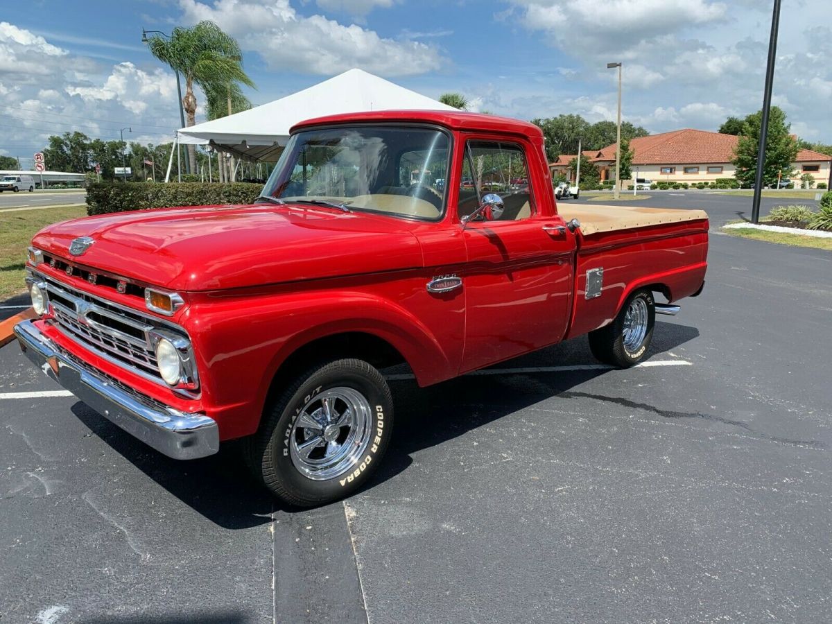 1966 Red Ford F-100